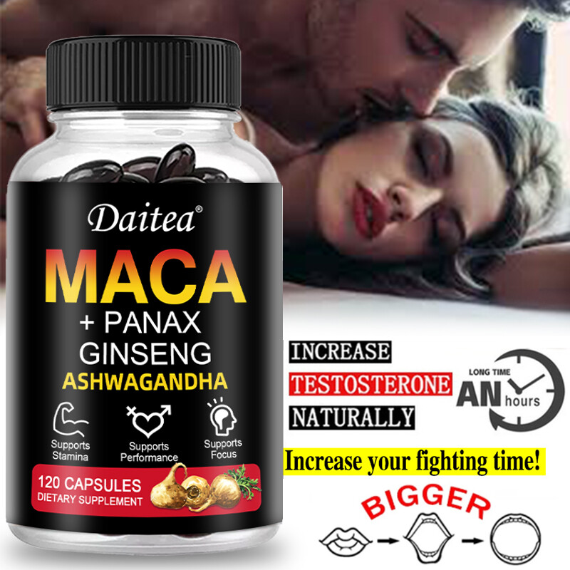Maca Capsules – Containing Ginseng and Ashwagandha – Provide Natural Energy