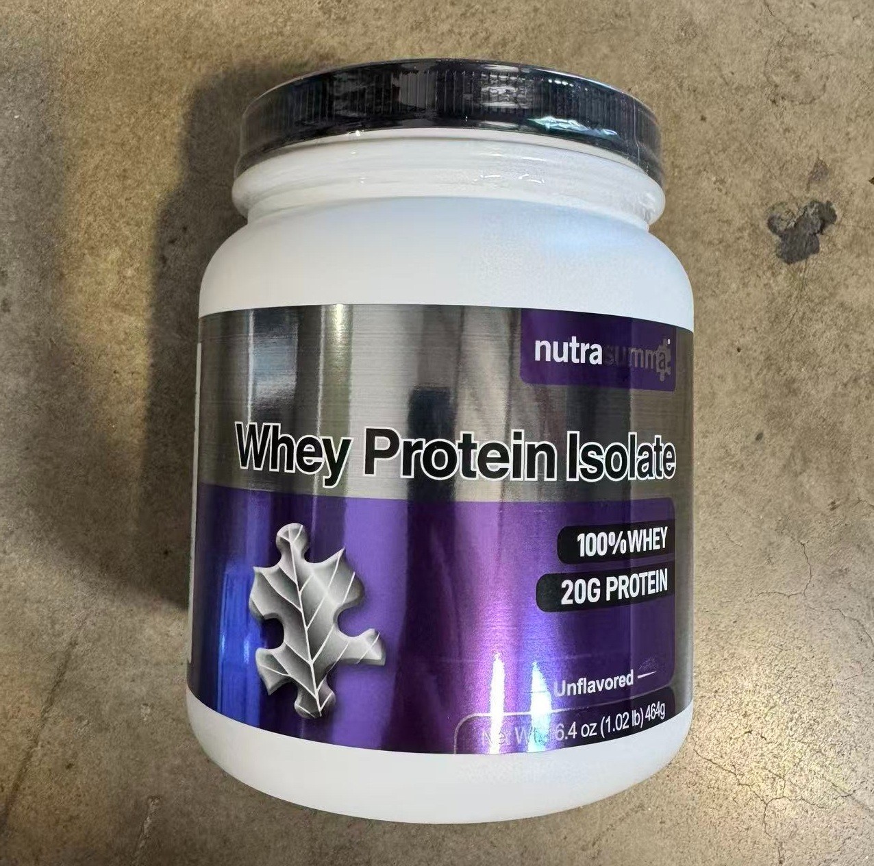 Nutrasumma Whey Protein Isolate 1.02lb (464g) Unflavored