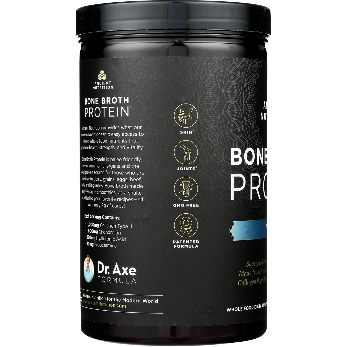Ancient Nutrition Vanilla Bone Broth Protein Dietary Supplement Powder 1 Pack