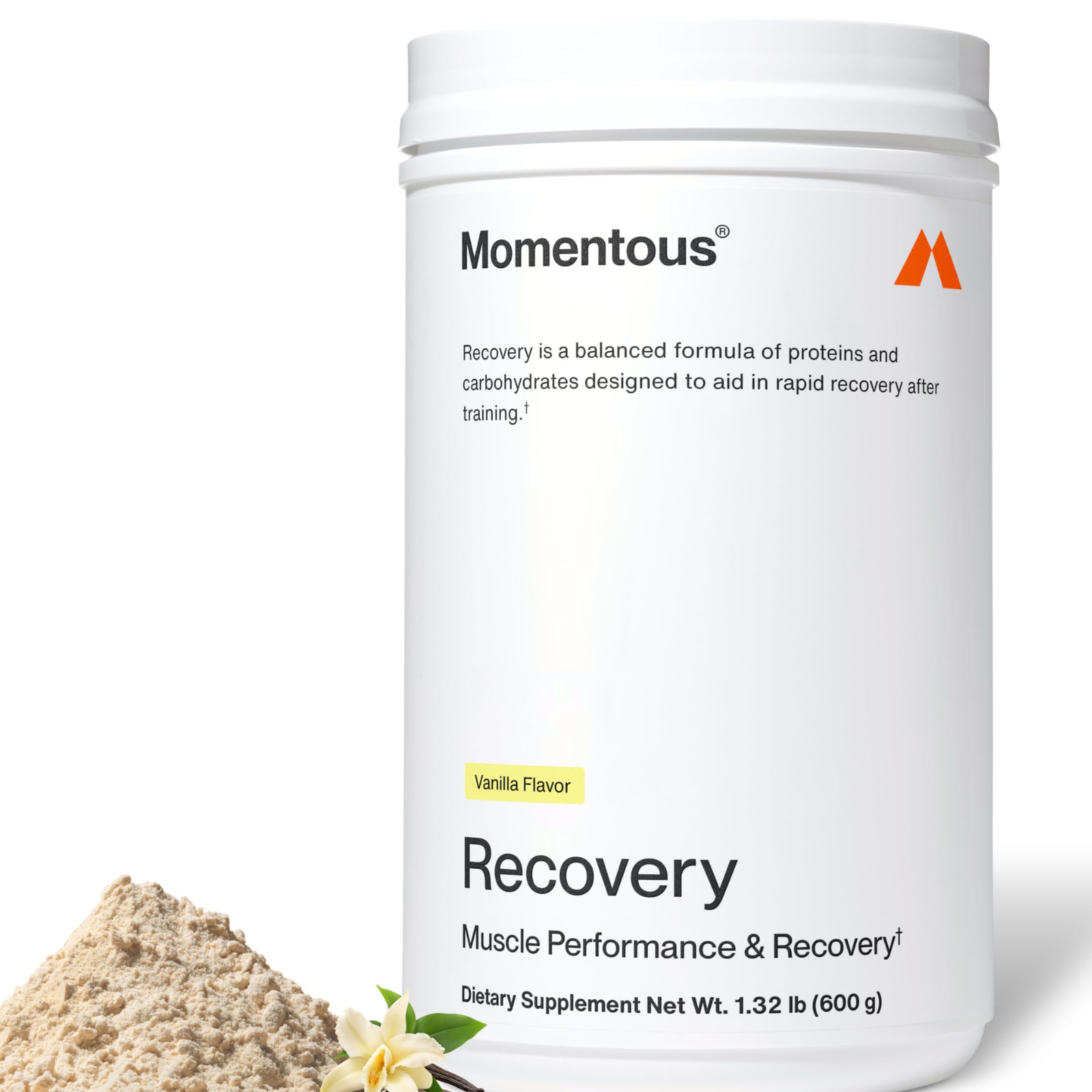 Momentous Grass Fed Whey Protein Isolate Vanilla 15 Servings NSF Gluten Free