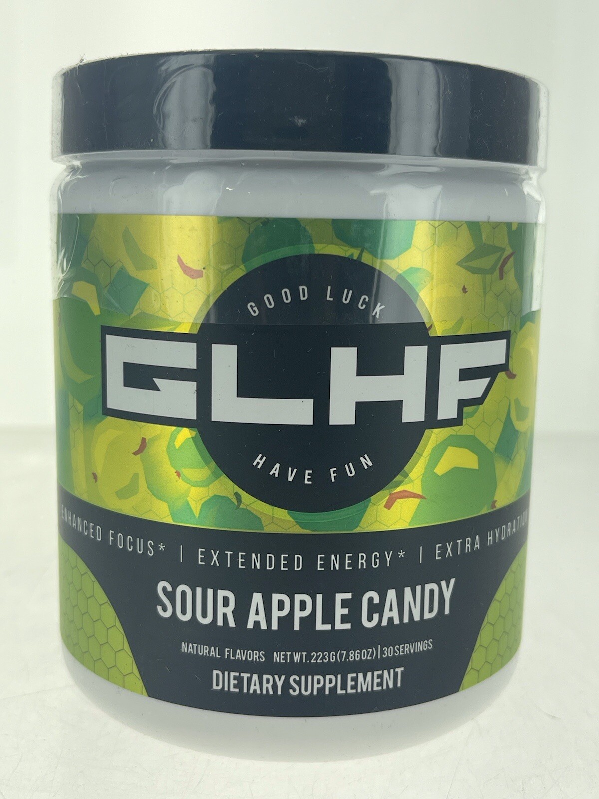 Gaspari GLHF (Good Luck Have Fun) 30 Servings – Gamer Energy – sour apple candy