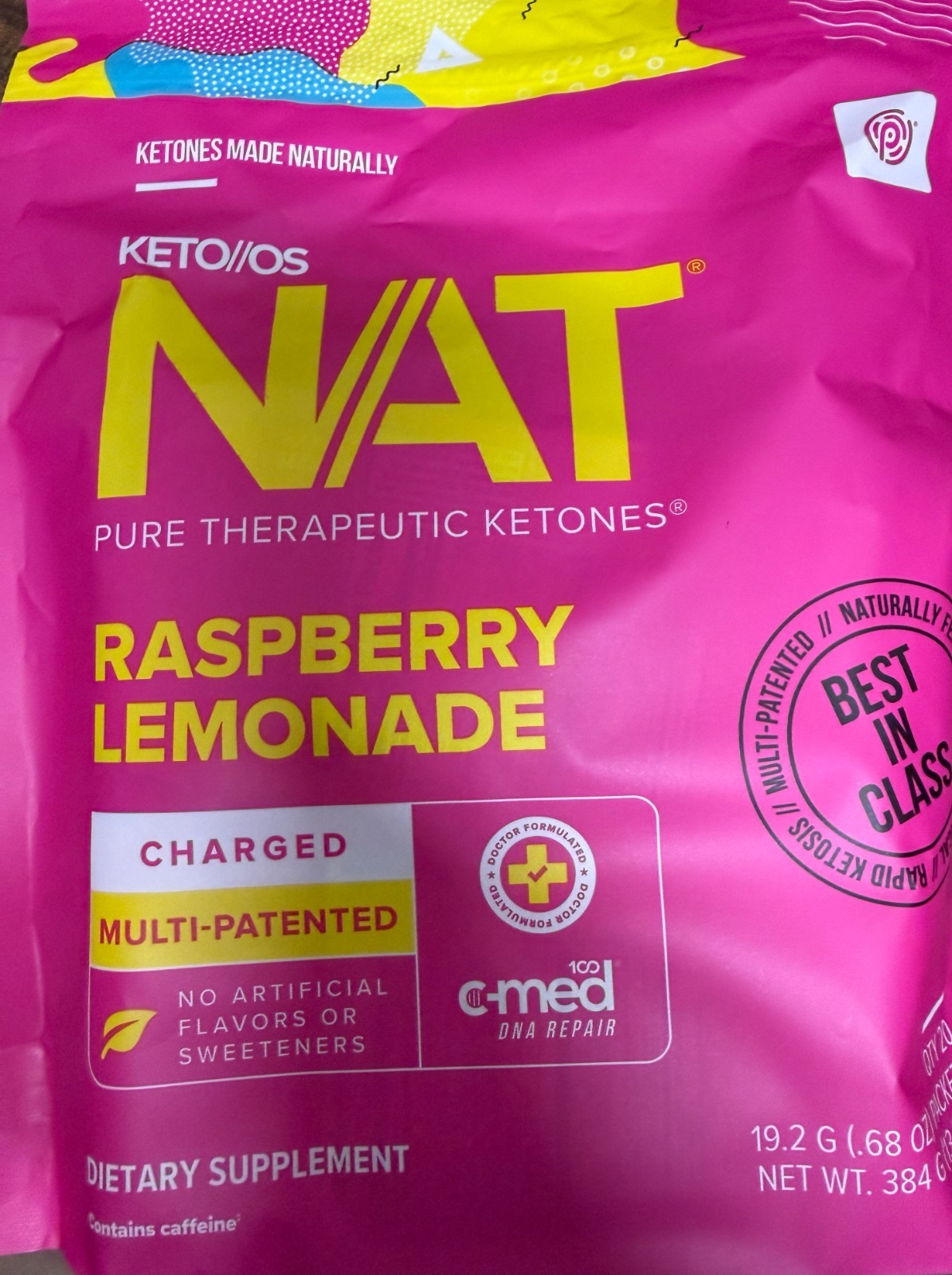 Prüvit Ketones NAT 10 Packets Charged RASPBERRY L/ FREE SHIPPING Exp 03/2026