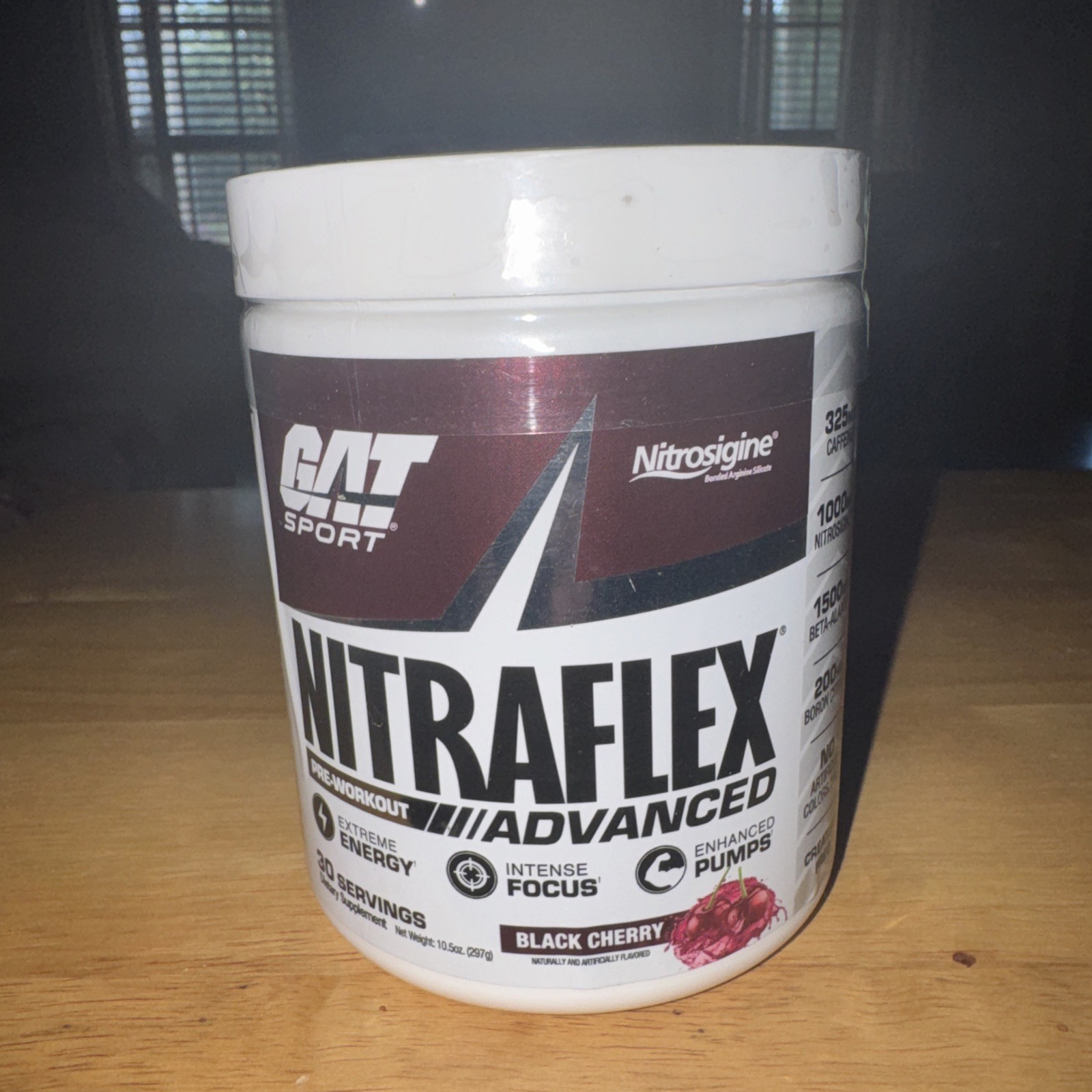 Nitraflex Advanced Pre-Workout Powder Increases Blood Flow BLACK CHERRY.EXP 1/28