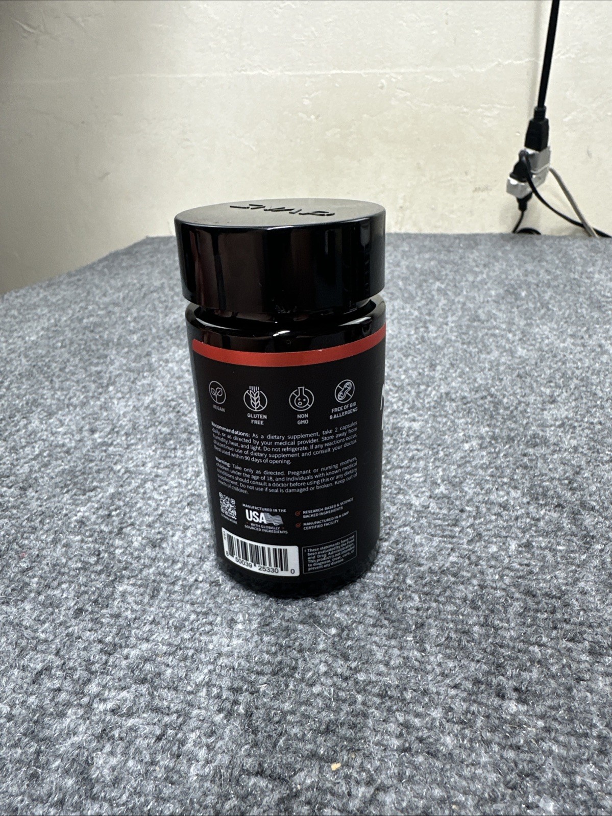 SNAP Nitric Oxide Booster 90 Capsules Vegan Gluten-Free L-Citrulline Arginine