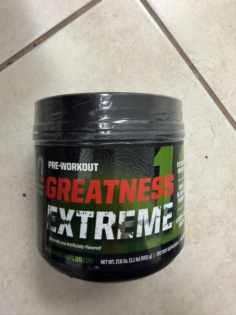 UNDEFINED NUTRITION PRE WORKOUT GREATNESS EXTREME 03/27