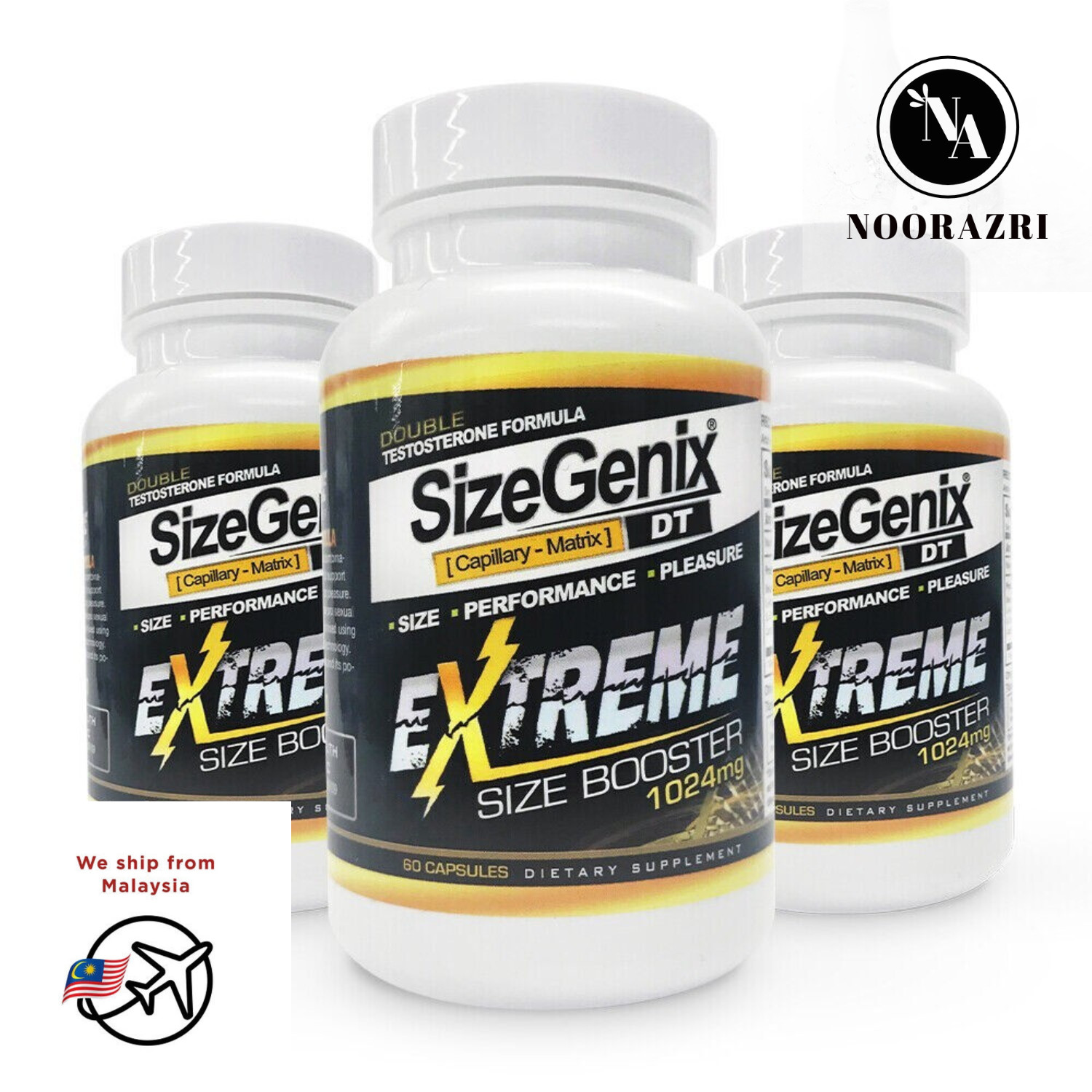 SizeGenix Men’s Health Supplement 1 Month Supply Boost Energy