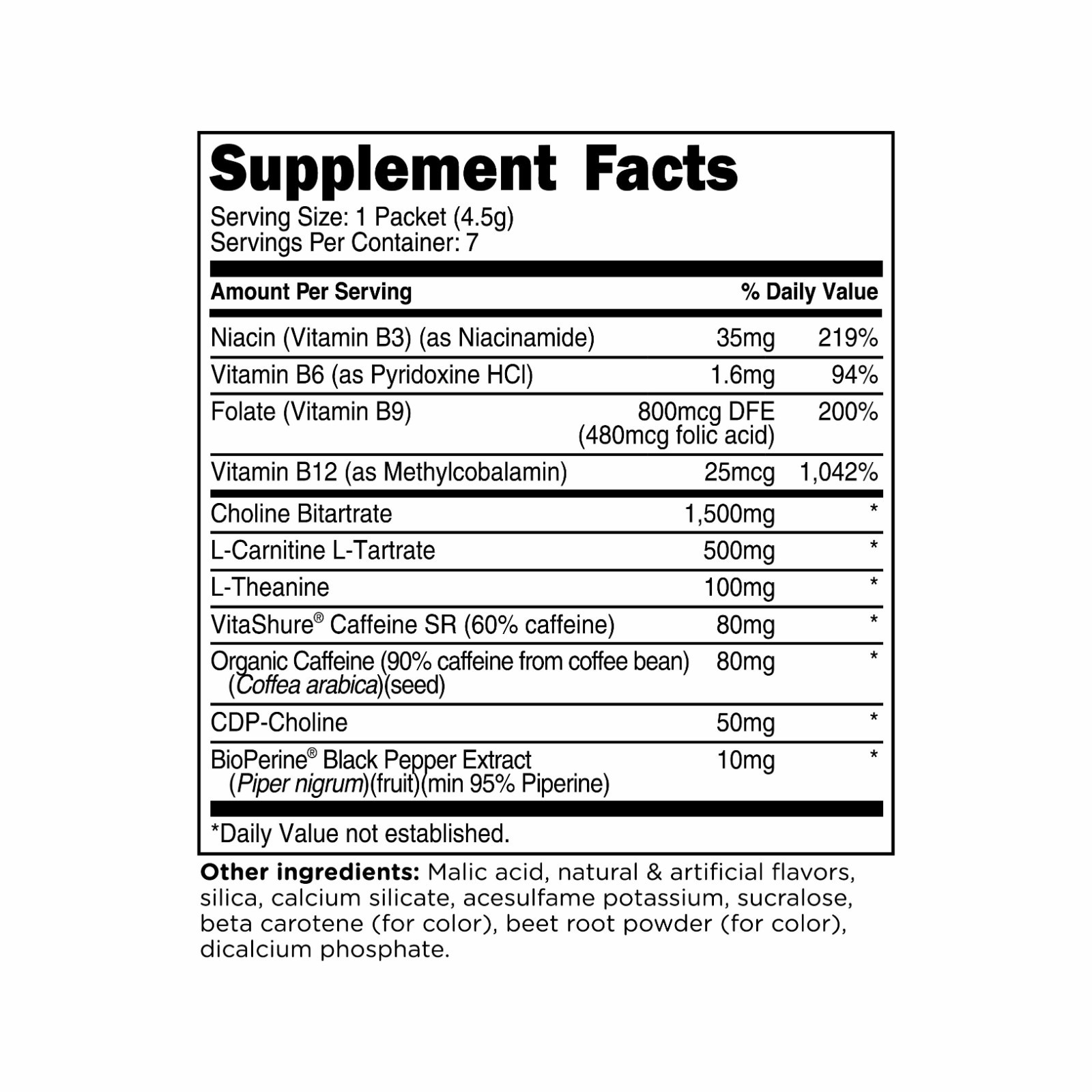 TransformHQ Boost Shot Powder Stick Packets, Peach Mango Energy – 7 Pack