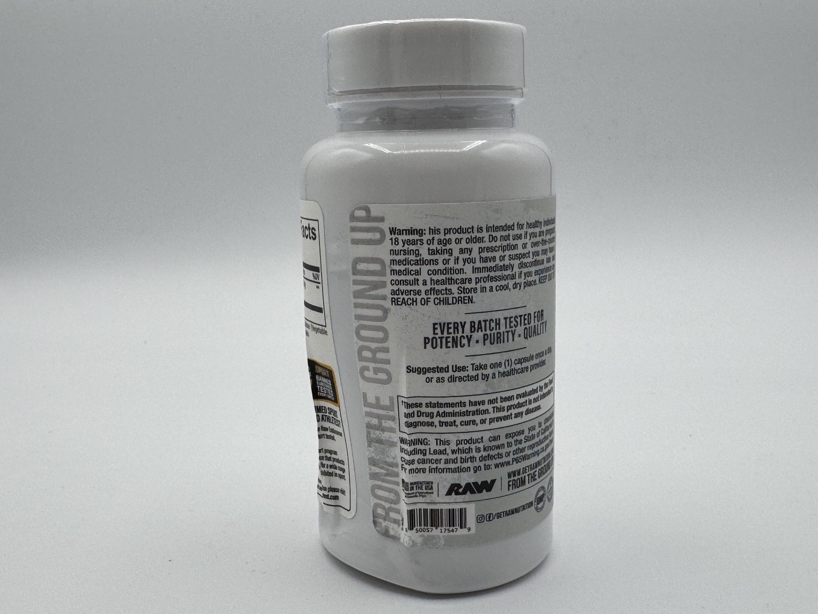 Raw Nutrition Acetyl L-Carnitine Premium Cellular Energy 60 pills, New, Sealed