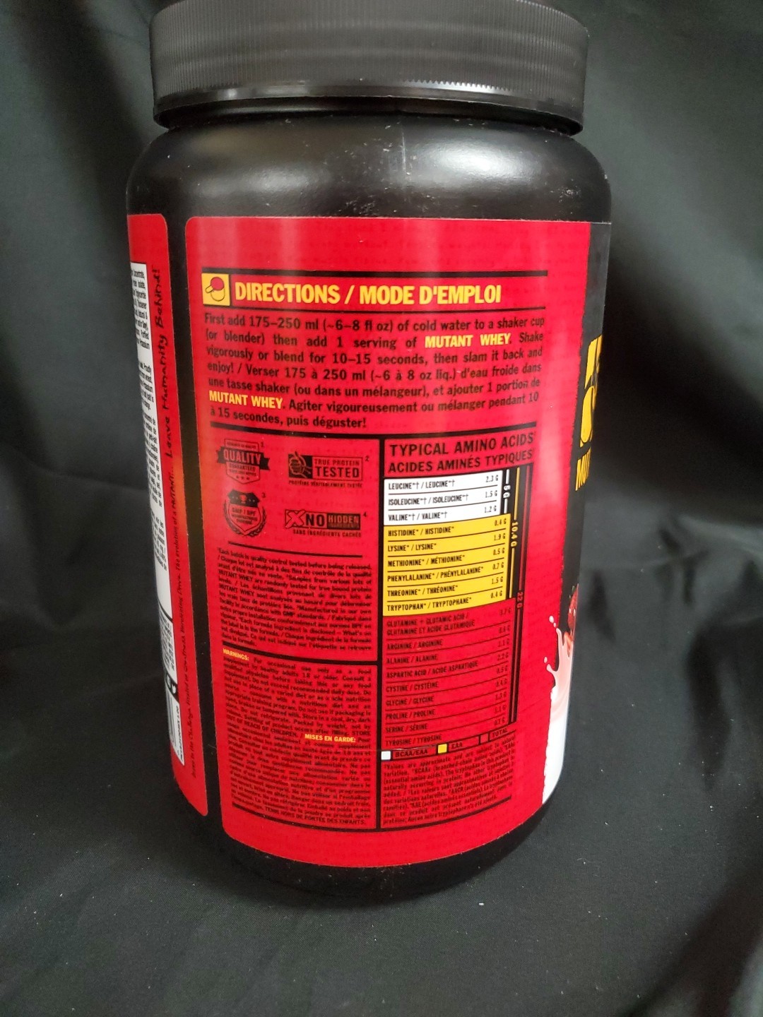 MUTANT WHEY New Formula 100% Gourmet Whey Protein Strawberry Cream Exp.09/2026