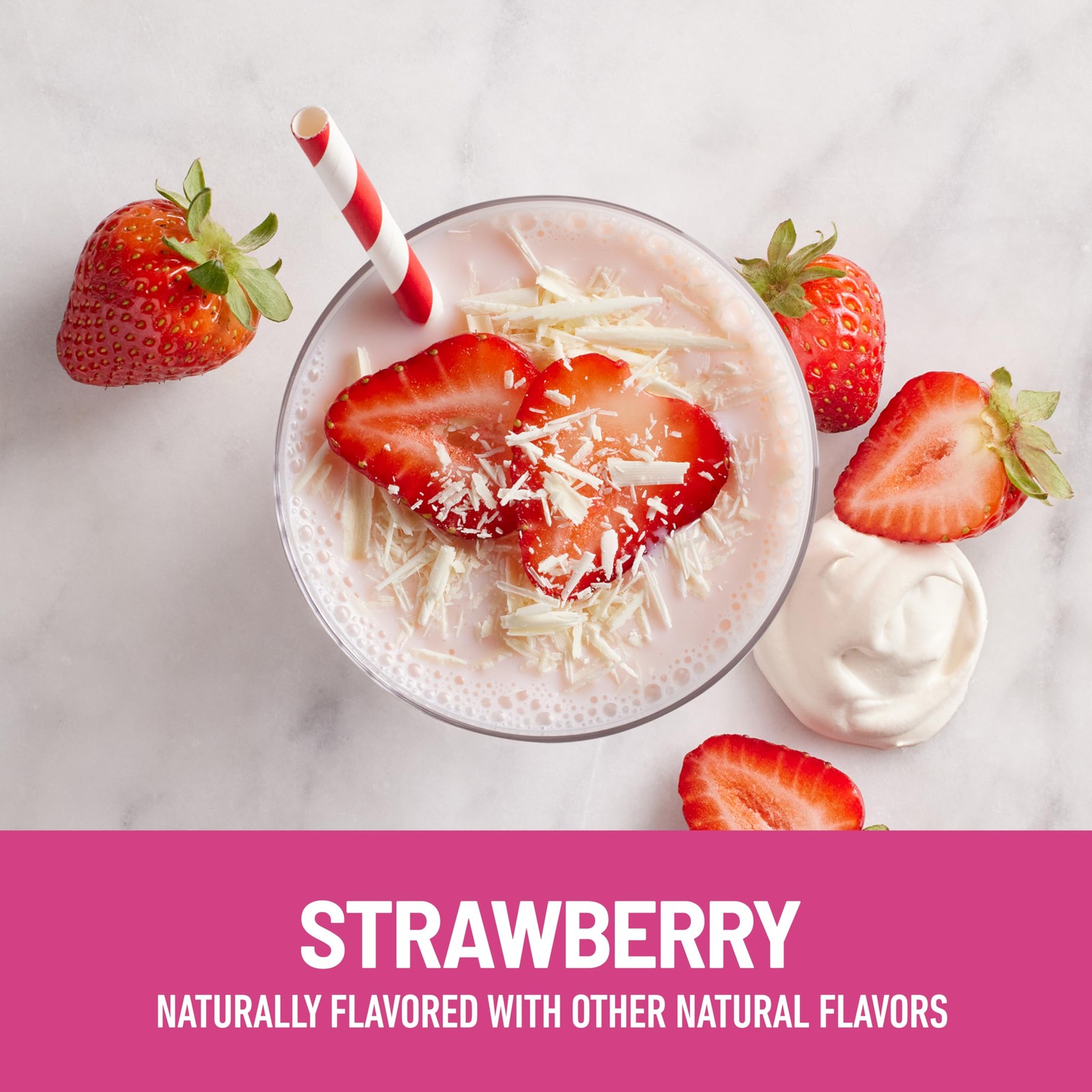 SlimFast Protein Shake, Strawberry- 20g 11 Fl Oz (Pack of 12), Strawberry