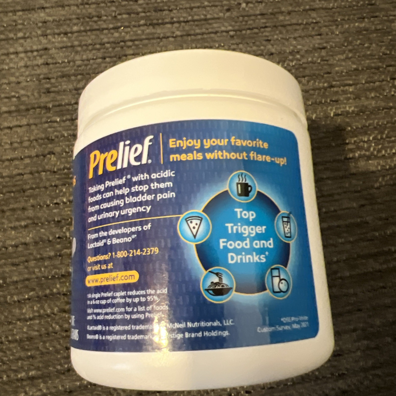 PRELIEF Powder Jar 100 Servings 3.5oz New Exp 10/27