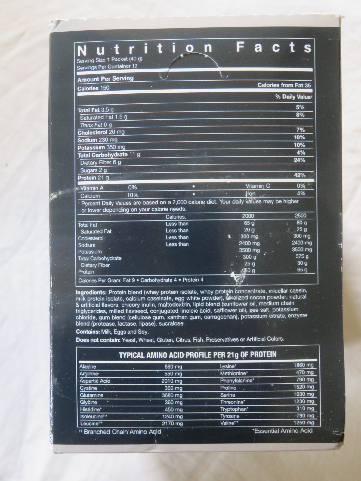 (12) Count Box Bodytech Hexatein-SR 6-Protein Blend Rich Chocolate 1.4 Oz Each