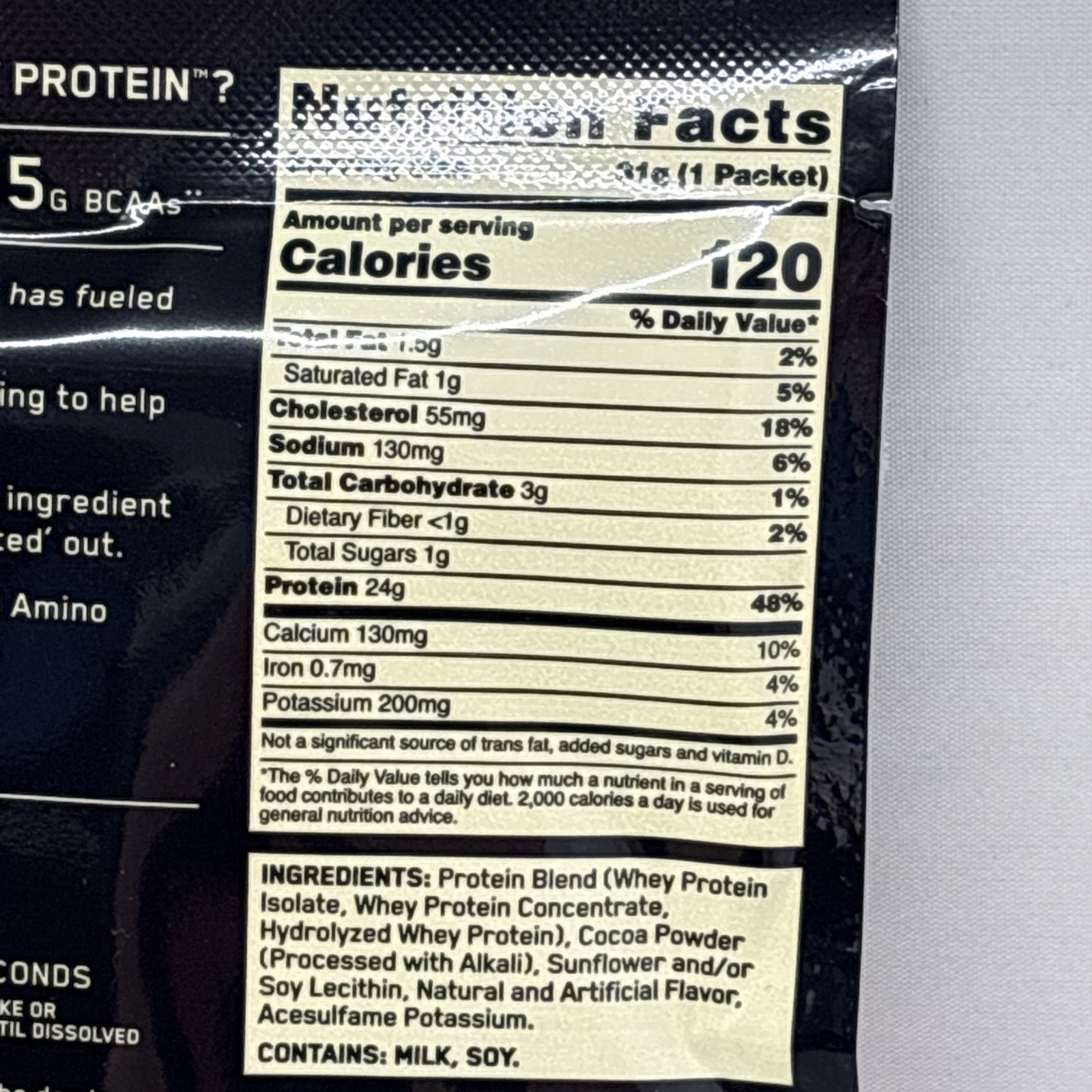 8X Optimum Nutrition Gold Standard 100% Whey Protein Powder 1 SERV DBL CHOC B95