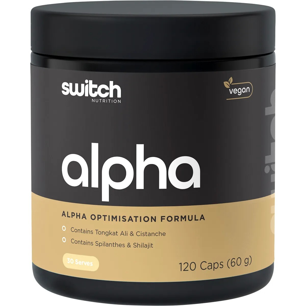 New Switch Nutrition Alpha Optimisation Formula 120 Capsules Alpha Male Support