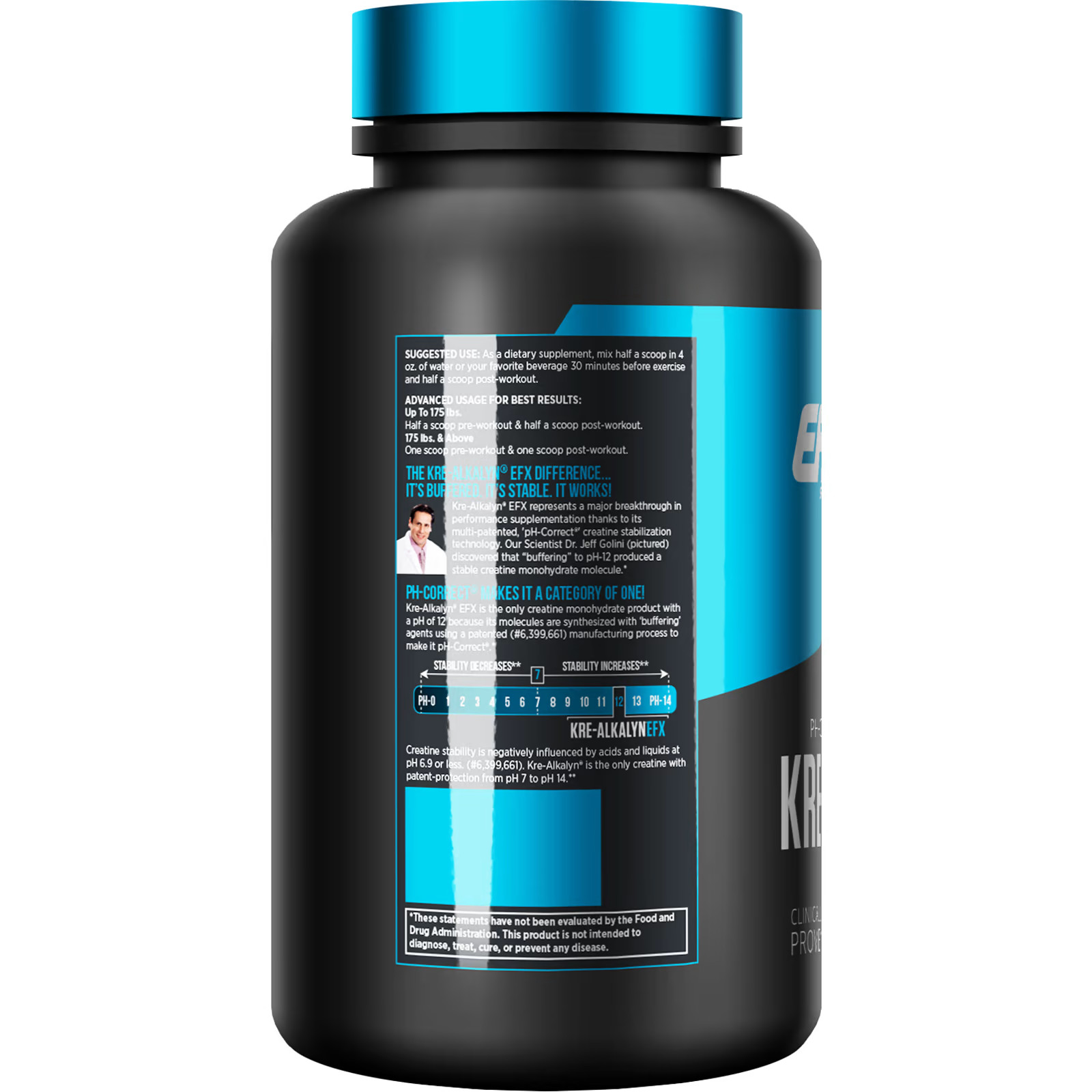 2 X EFX Sports, Kre-Alkalyn Powder, Pre & Post-Workout , 100 g