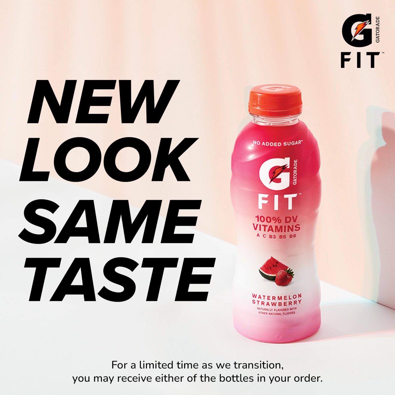 Gatorade Fit Electrolyte Beverage, Healthy Real 16.9 Fl Oz (Pack of 12), Red