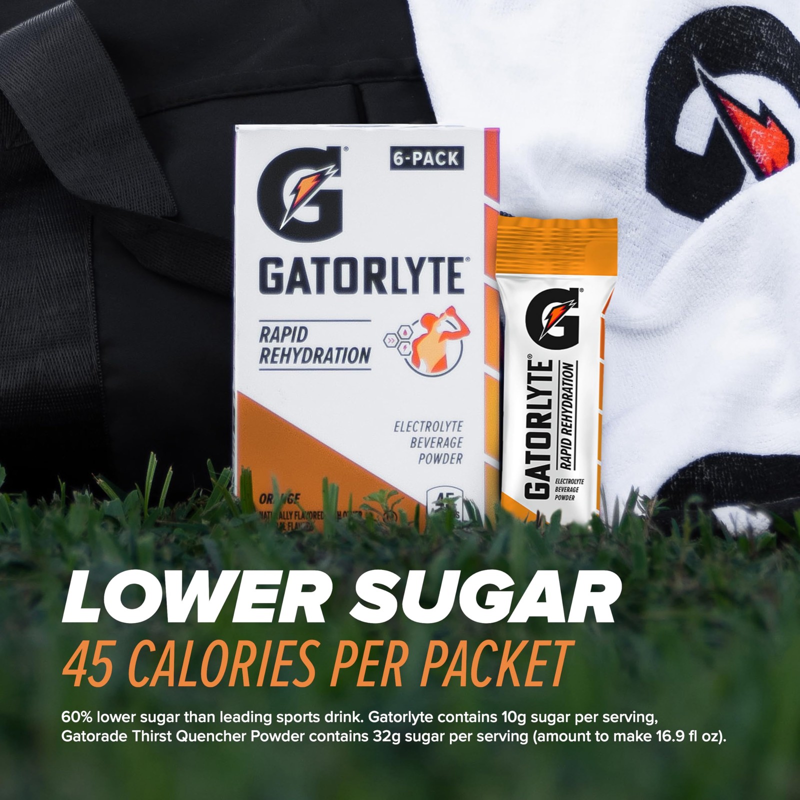Gatorlyte Rapid Rehydration Electrolyte Beverage, 0.53 Ounce (Pack of 18)