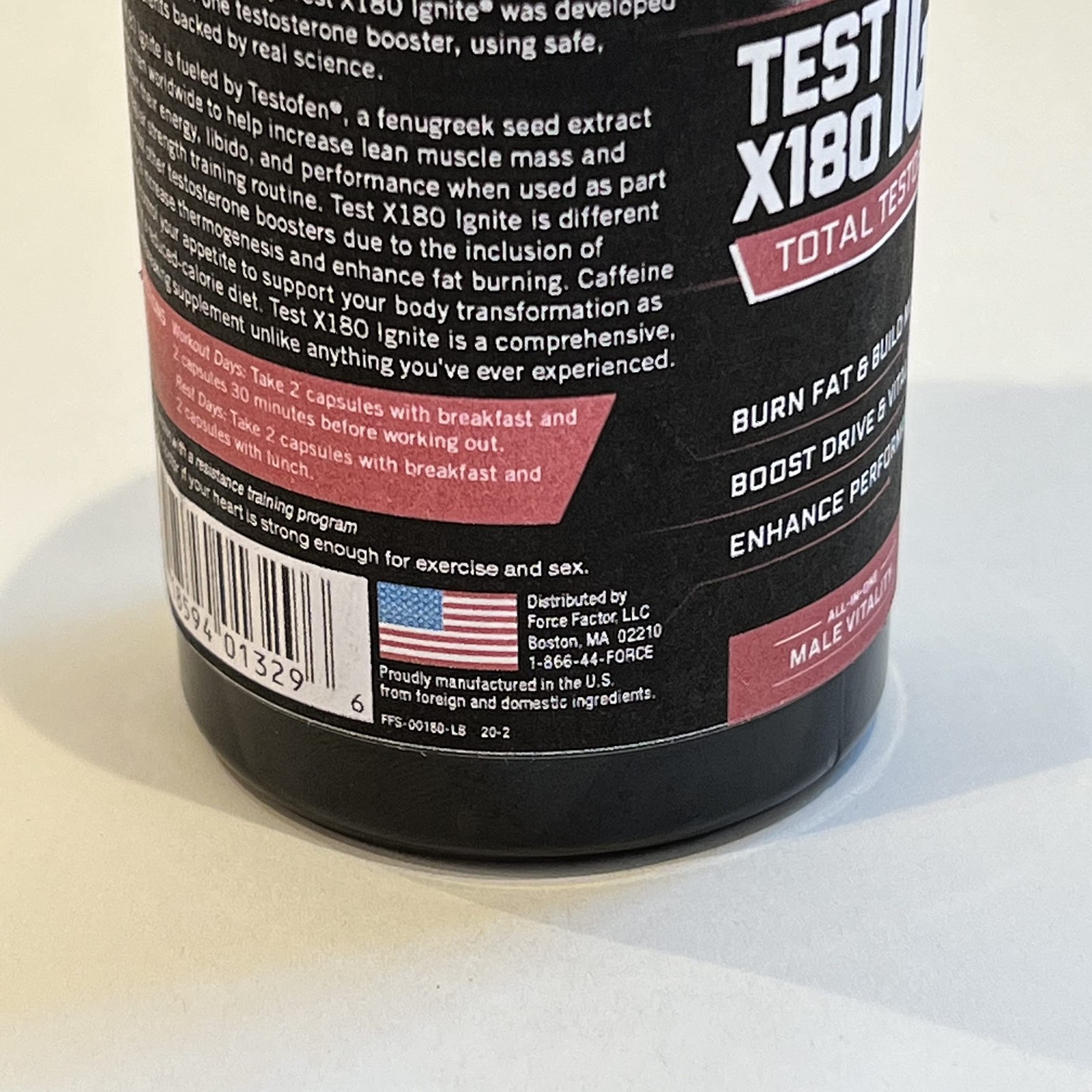 Testosterone Booster for Men – Lean Muscle, Energy Boost, Fenugreek & Green Tea,