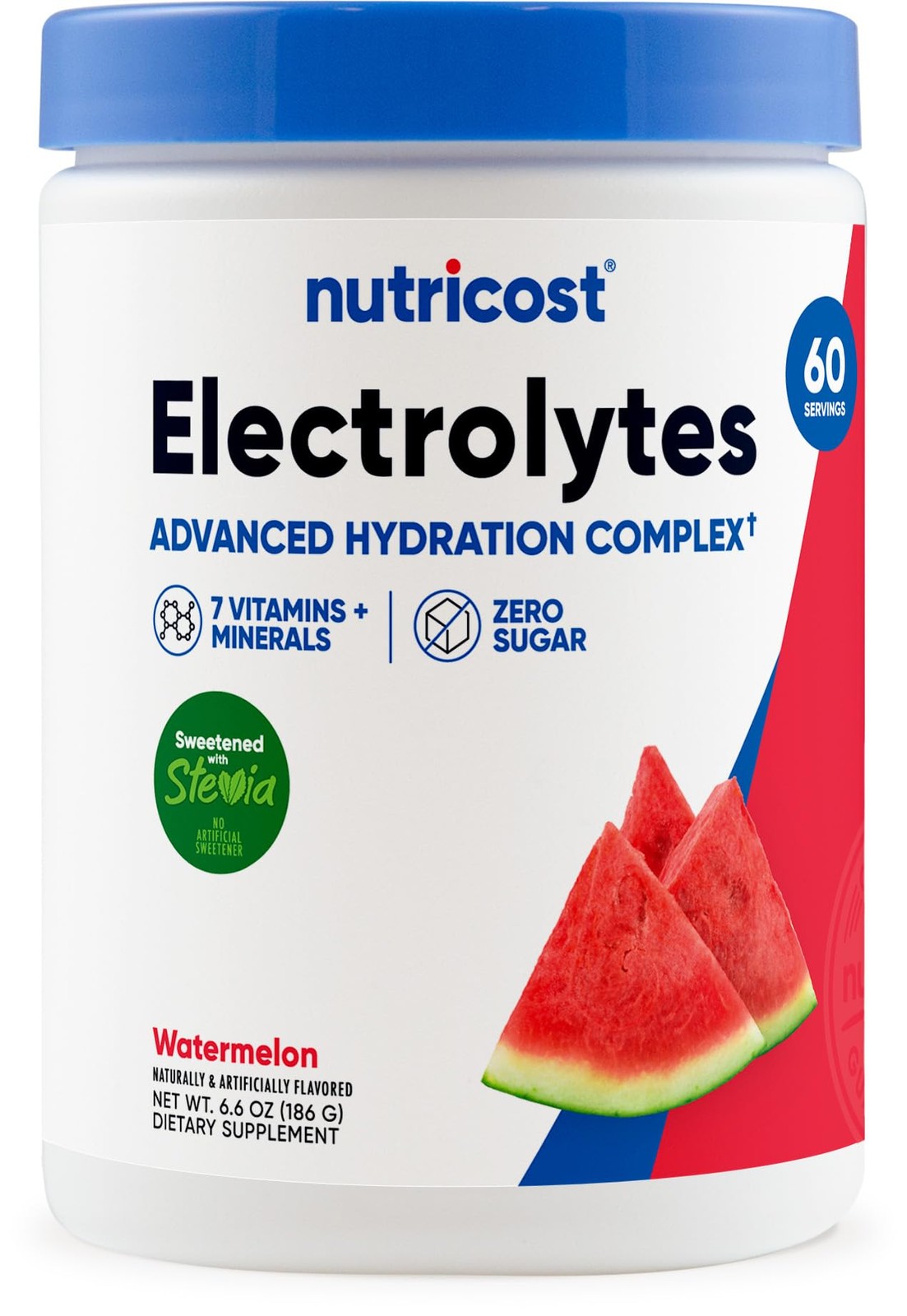 Nutricost Electrolytes Complex Powder (Watermelon) 60 6.6 Ounce (Pack of 1)