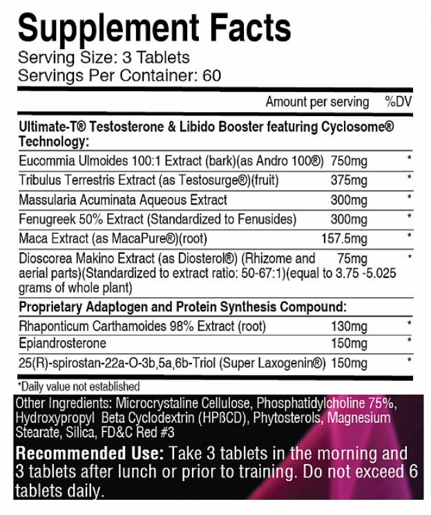 USP Labs Pink Magic Ultra Hard Premium Super Testosterone Booster 180ct 12/2028