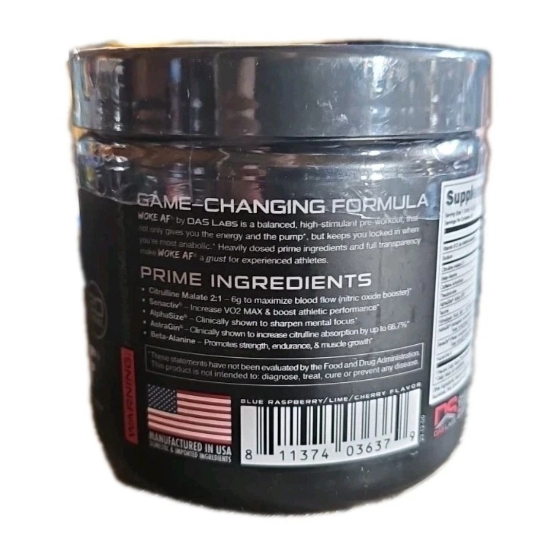 Bucked Up Woke AF Pre-Workout Powder Rocket Pop – 8.6oz