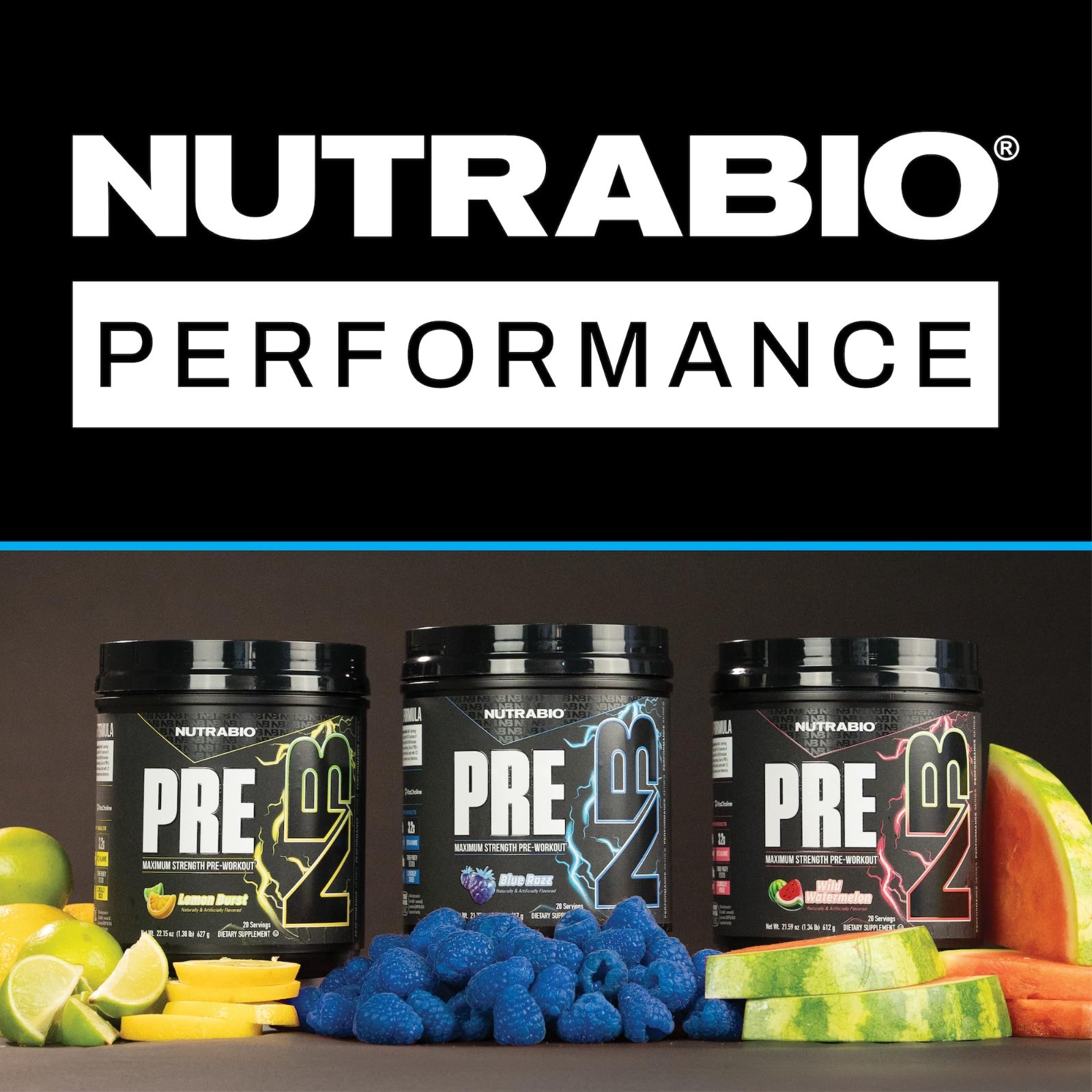 Explosive Blue Razz Pre-Workout Powder | Energy, Focus, Endurance, Pumps | Caffe