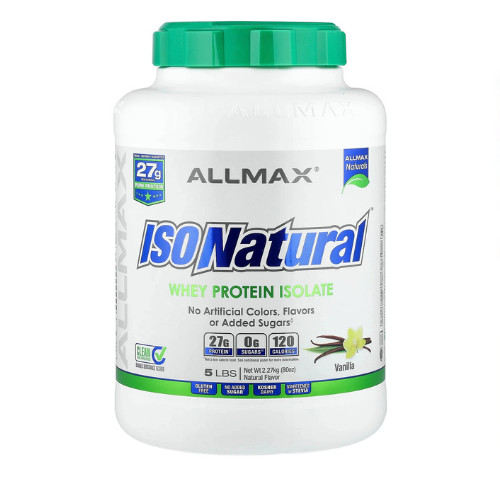 ISONatural™, Whey Protein Isolate, Vanilla, 5 lbs (2.27 kg)