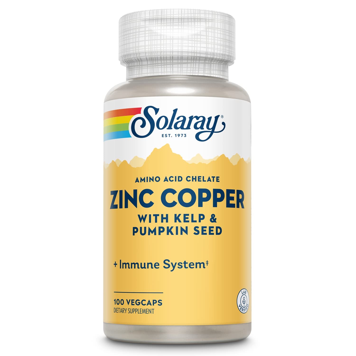 Zinc Copper Amino Acid Chelate – Immune Support Supplement w/Chelated Zinc 50mg