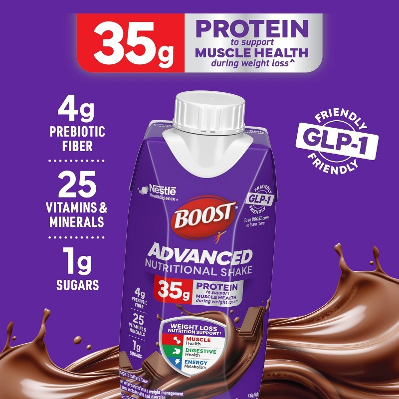 Chocolate Non-Caffeinated Advanced Protein Shakes – 4pk: Ready to Drink, 35g