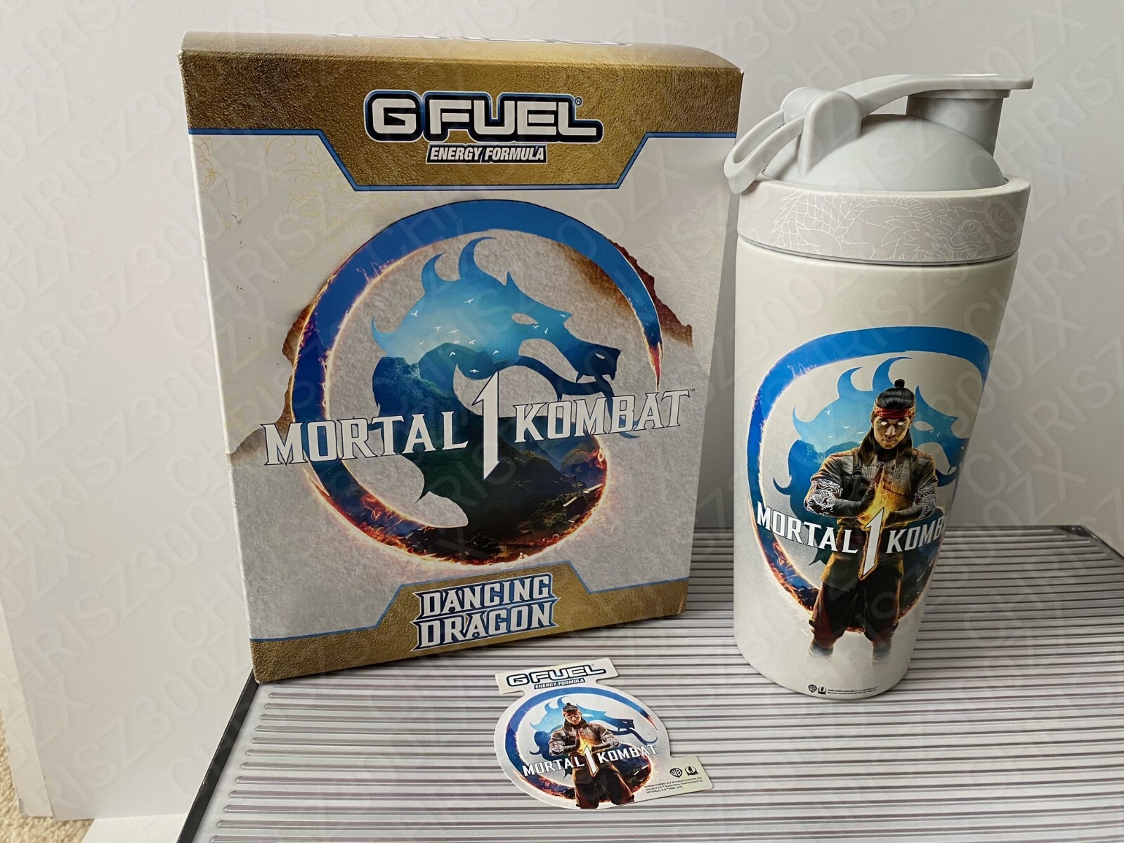 G FUEL Mortal Kombat 1 Collector’s Box + Lui Kang Metal Shaker & Sticker GFUEL