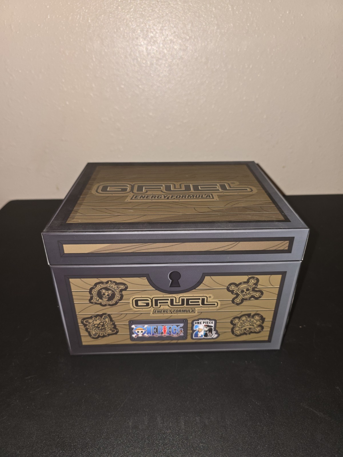 G Fuel One Piece Treasure Chest Collectors Box Devil Fruit Flavors