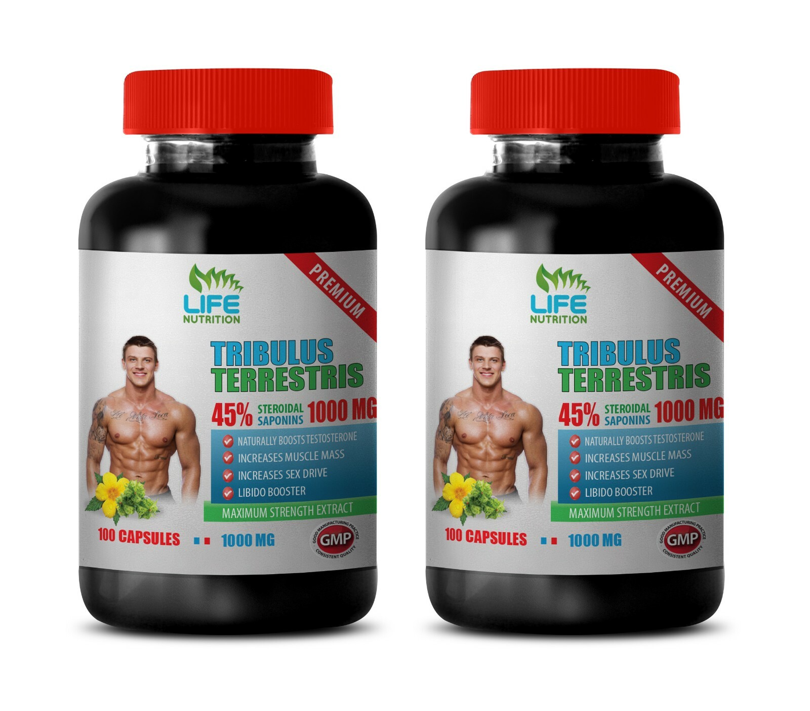 naturally boost testosterone – TRIBULUS TERRESTRIS 45% – improve blood flow 2B