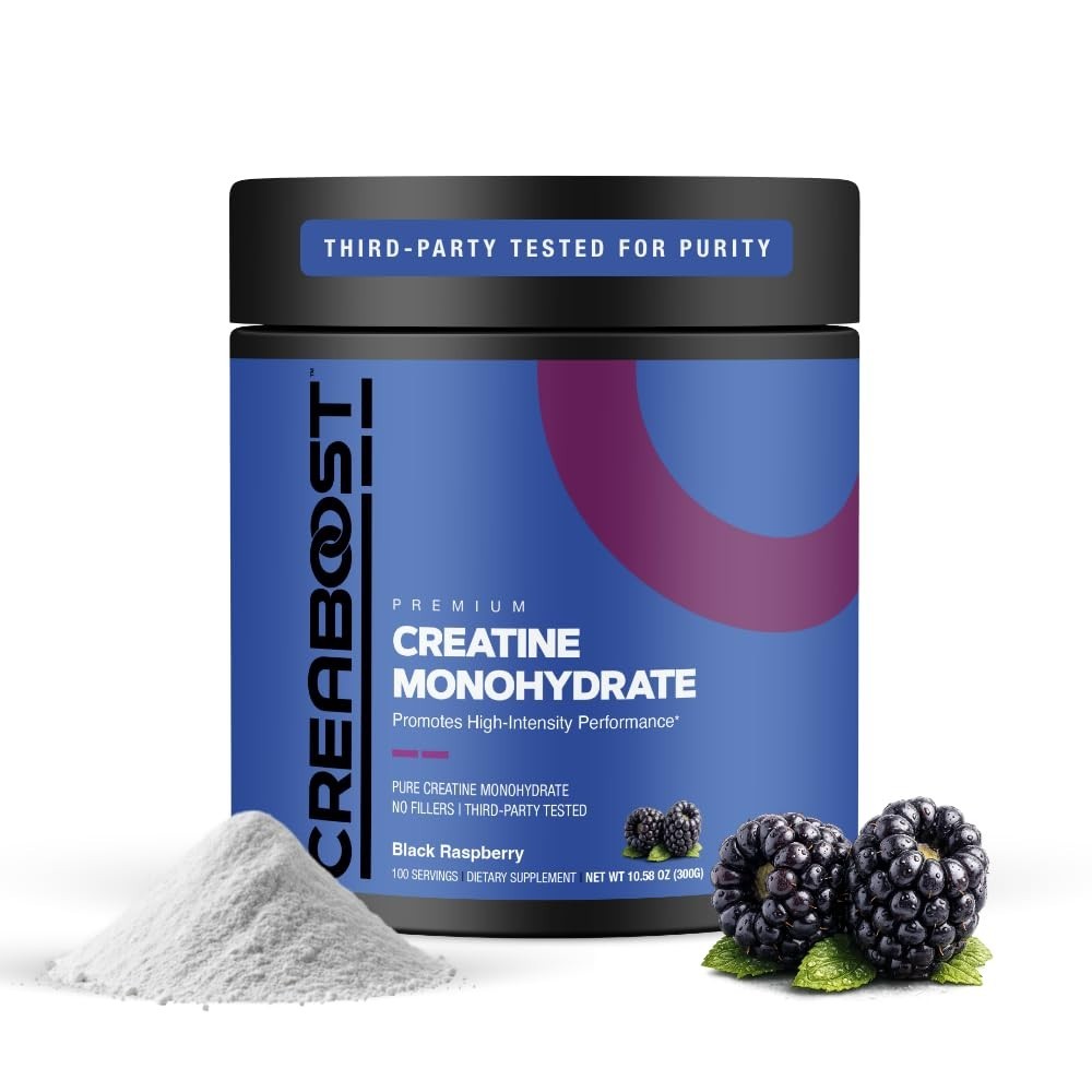 High-Purity Creatine Monohydrate Powder – Black Raspberry Flavor, Muscle Growth