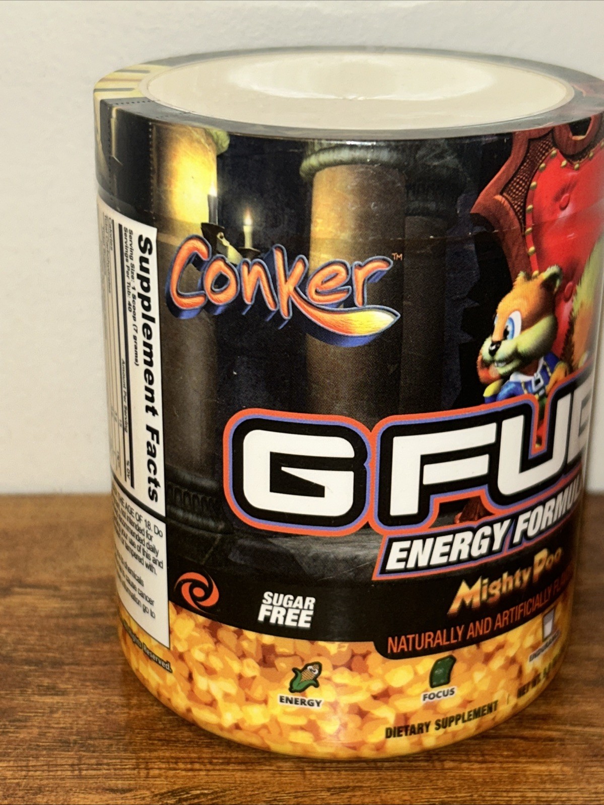 G FUEL Conker’s Bad Fur Day: Mighty Poo Energy Formula (40 Servings) Exp 2028