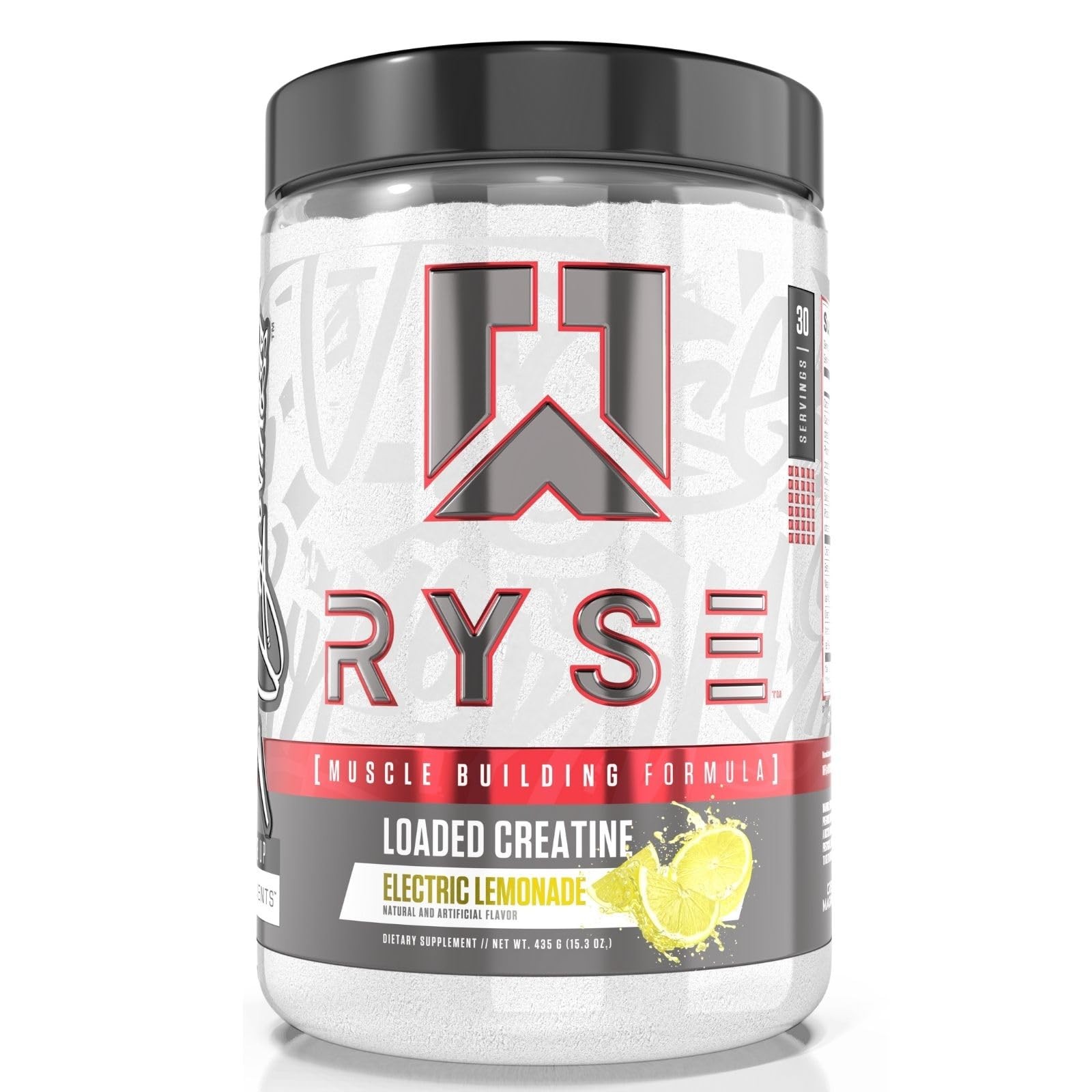 RYSE Loaded Creatine Supplement for Strength Power Endurance 11.32oz