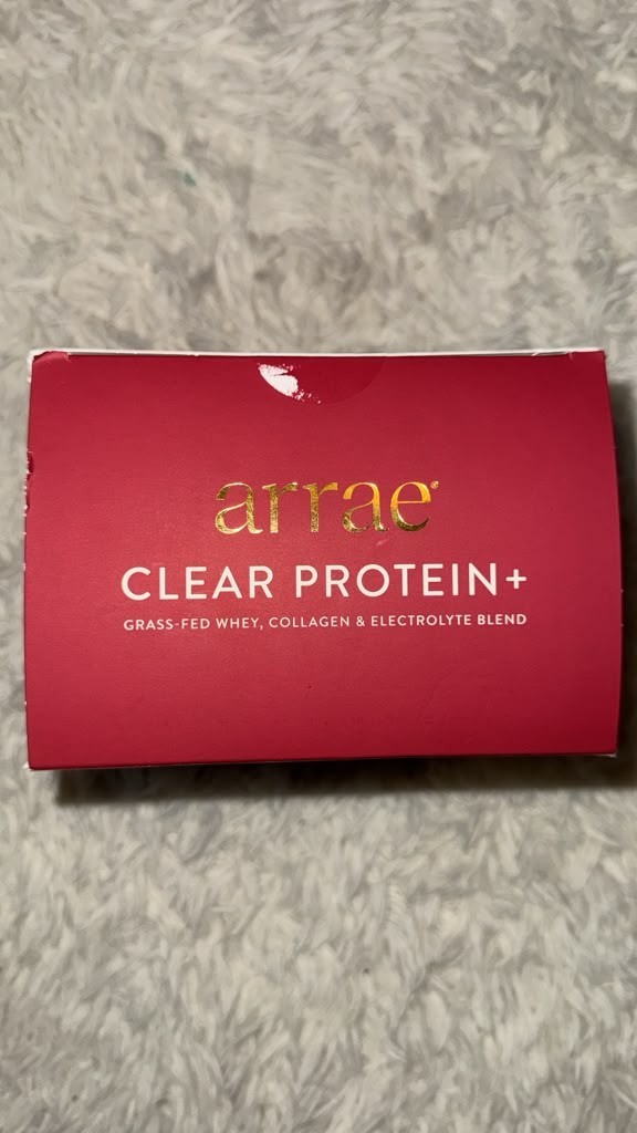 Arrae Clear Protein+ Raspberry Yuzu 30 Stick Packs Grass-Fed Whey Collagen NEW