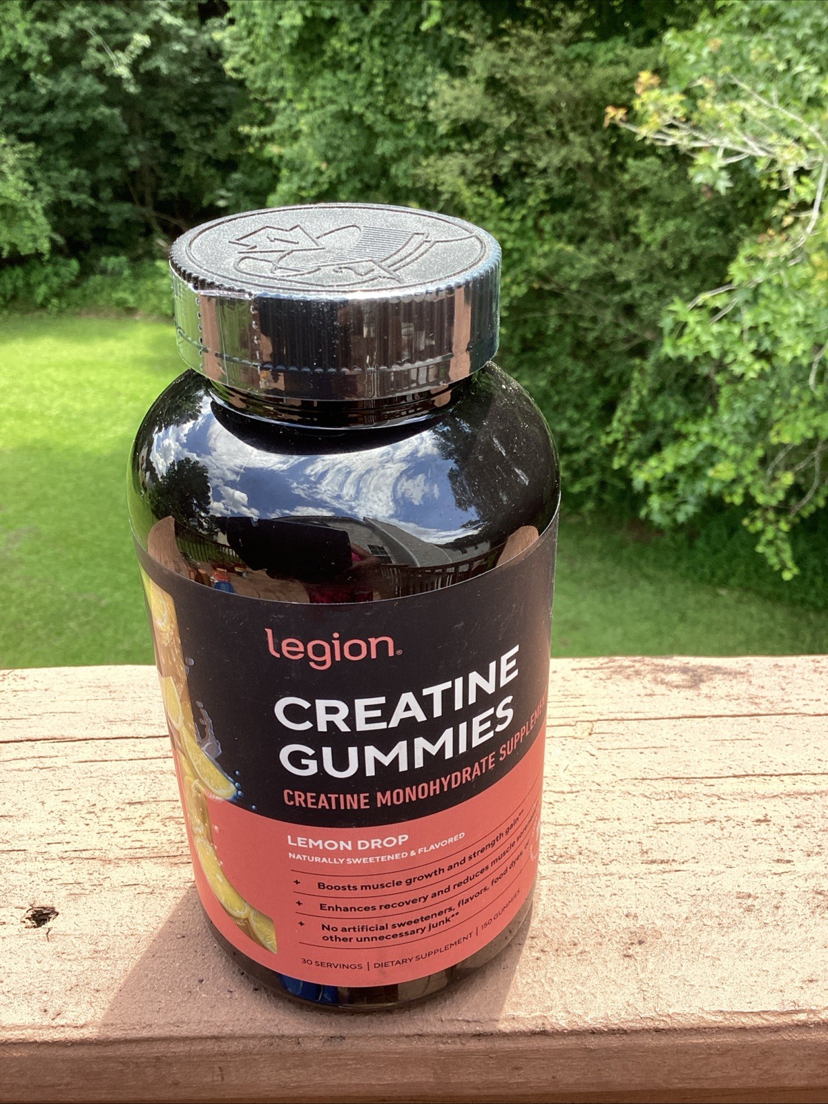 Legion Creatine Monohydrate Gummies Lemon Drop 5000mg 30 Day Supply Exp 12/26