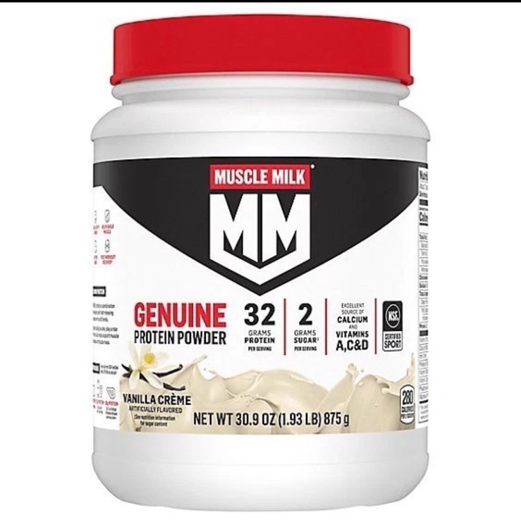 Muscle Milk Genuine Protein Powder Vanilla Creme 32G Protein 30.9 OZ 1.93 LB New