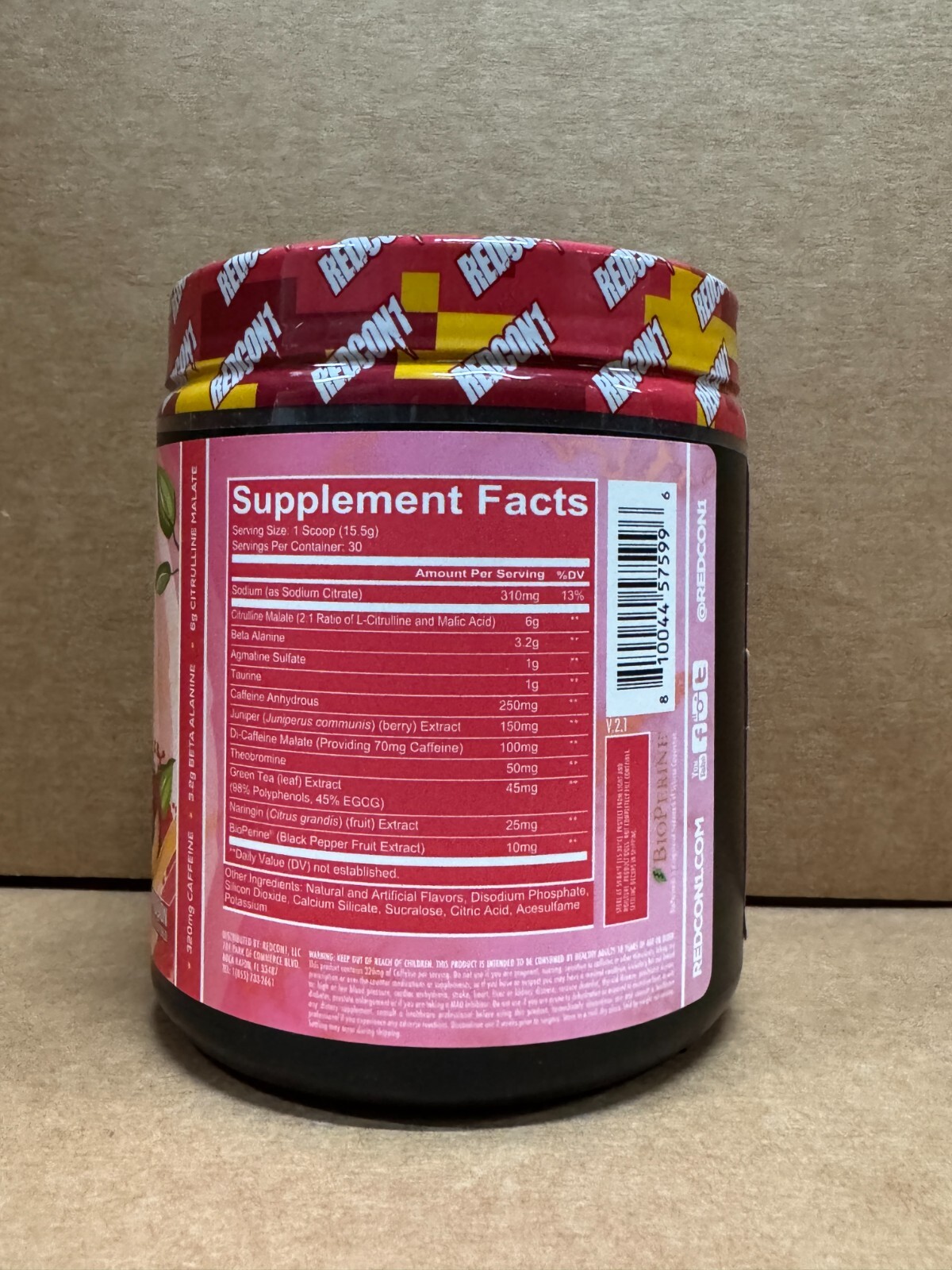 REDCON1 TOTAL WAR Pre Workout 30 Serv Plum Fusion Free Ship 2027 EXP SALE