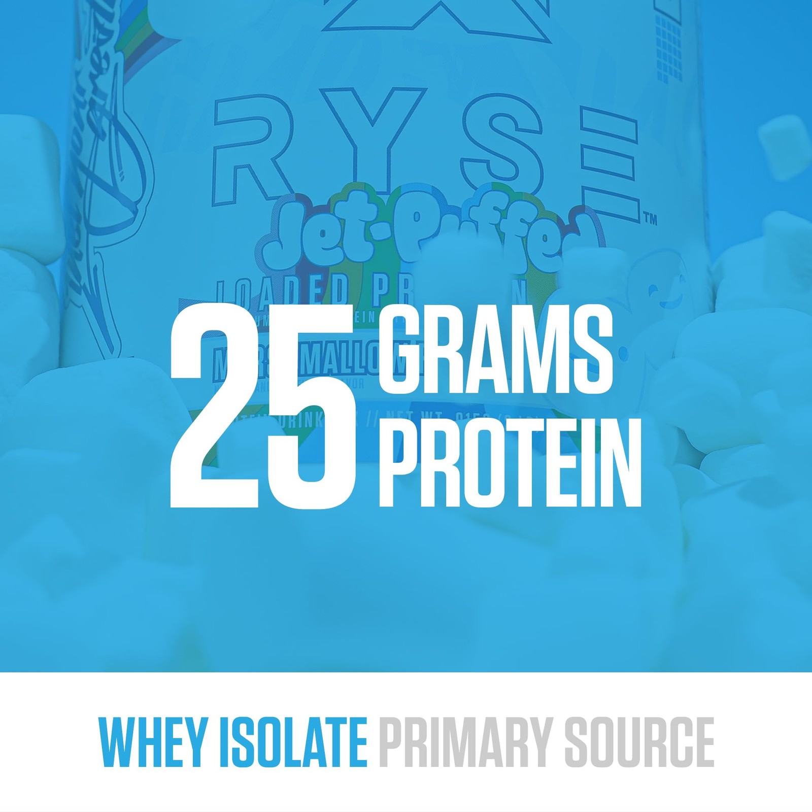 RYSE Loaded Protein Powder – Jet-Puffed Marshmallow – 25g Whey Protein Isolat…