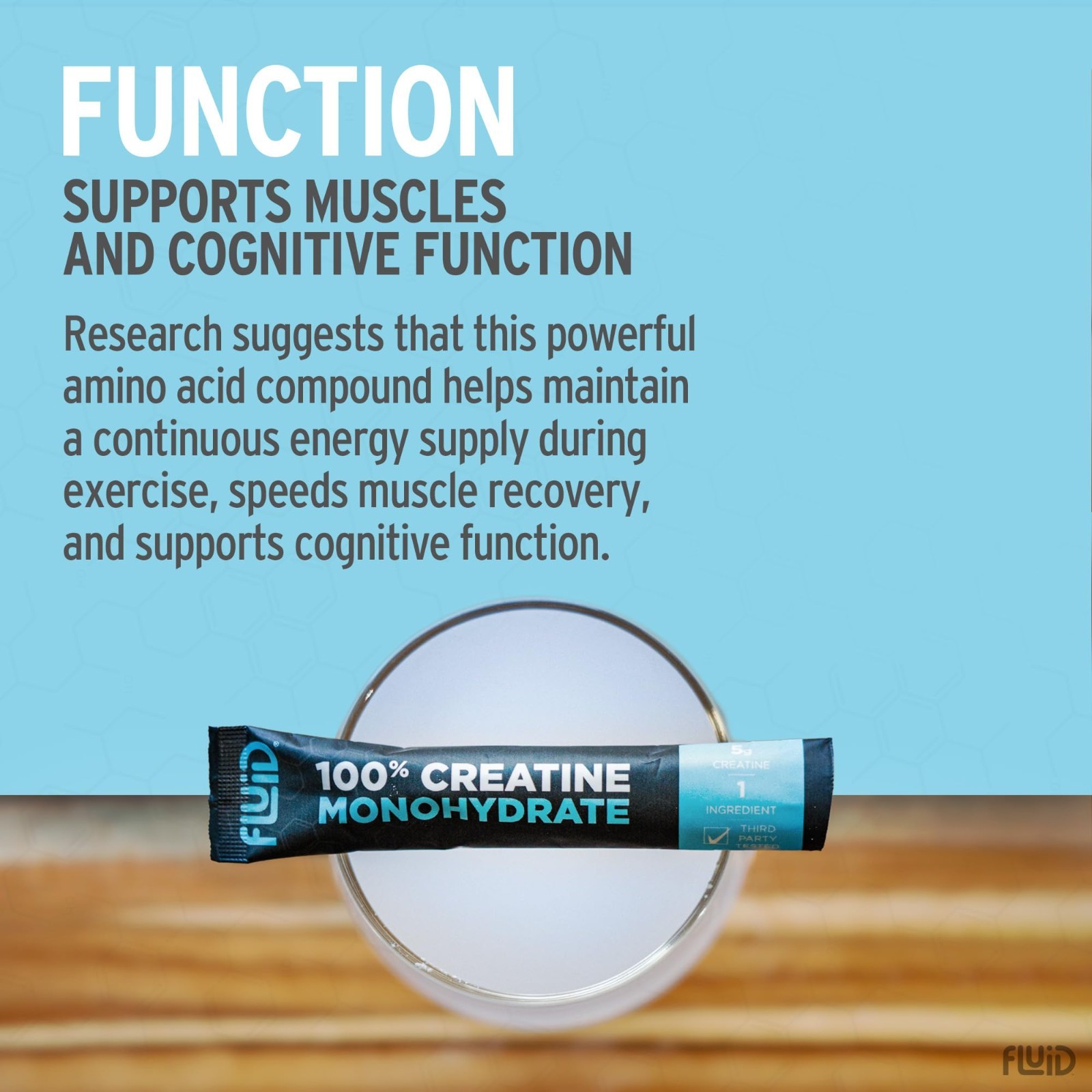 Micronized Creatine Monohydrate Powder – Informed Sport Certified, Unflavored, 3