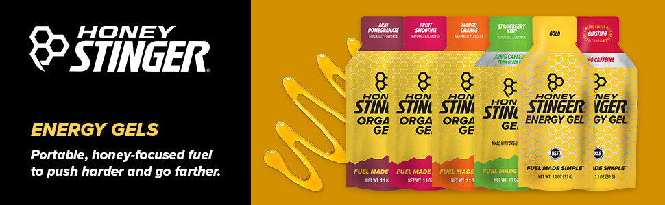 Honey Stinger | Organic Endurance Energy Gel | Pack of 6 FREE Honey Shipping