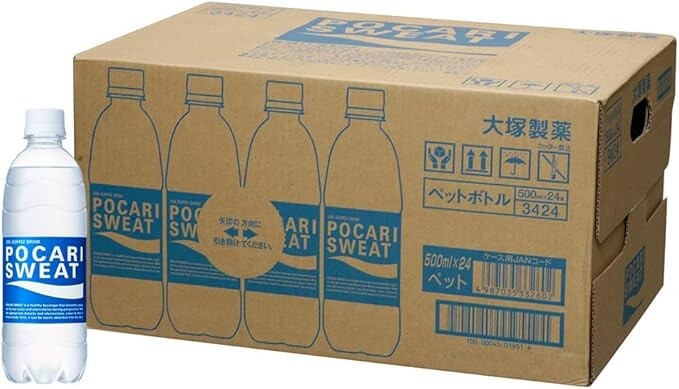 Otsuka POCARI SWEAT Ion Supply Drink 500ml x 24 bottles New Sports Drink From JP
