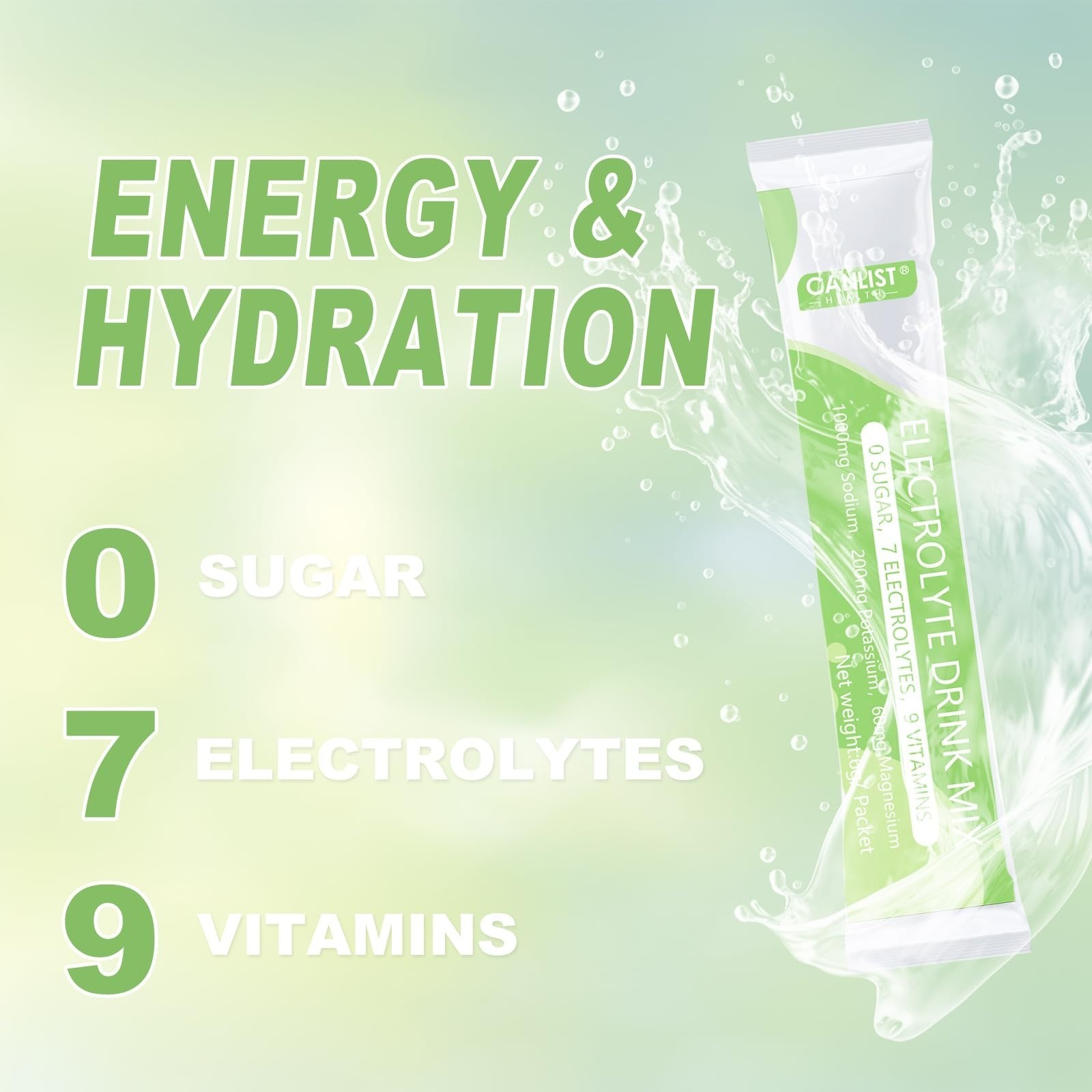 CANLIST Electrolyte Powder – Sugar Free Hydration Drink Mix