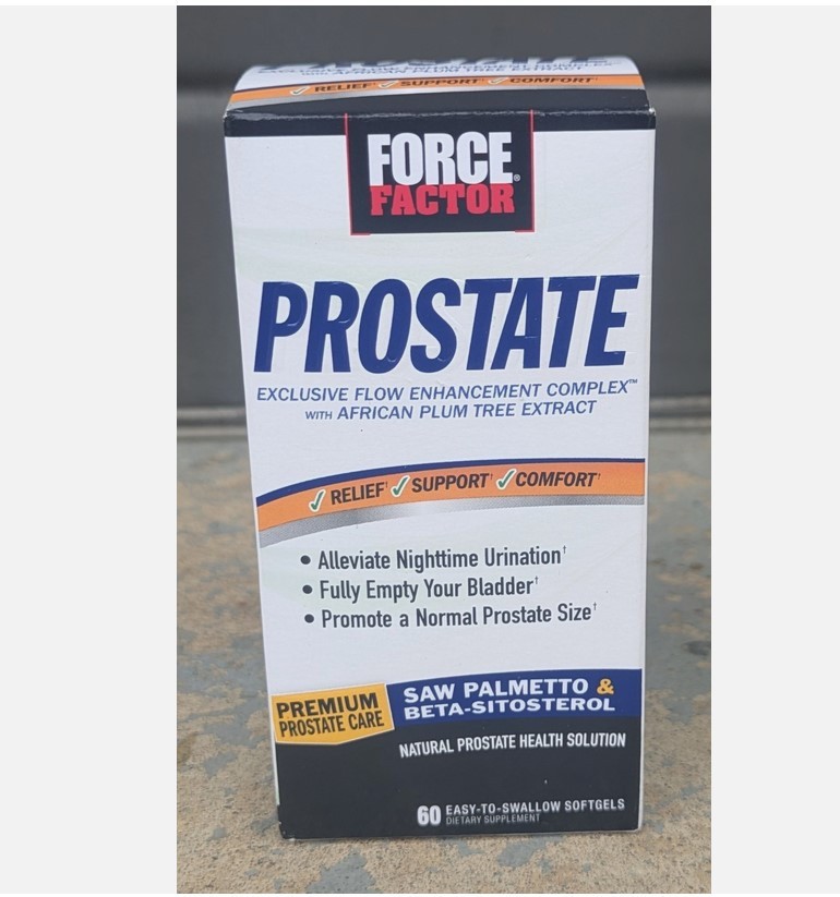 Force Factor Prostate Prostate Health Solution 60 Easy-To-Swallow Softgels 2028