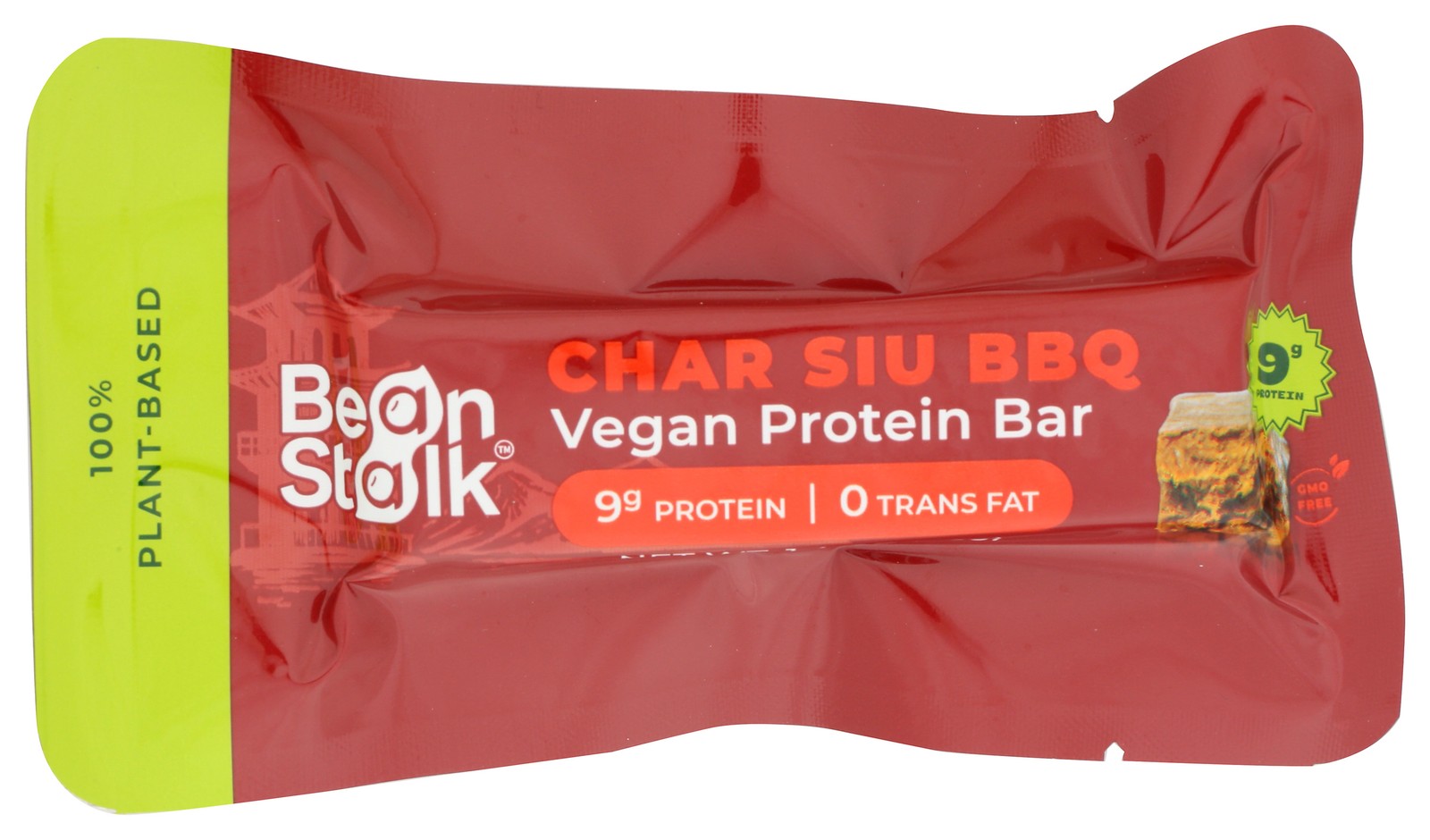 Bean Stalk Char Siu Bbq Vegan Protein Bar 9G 12 Pack