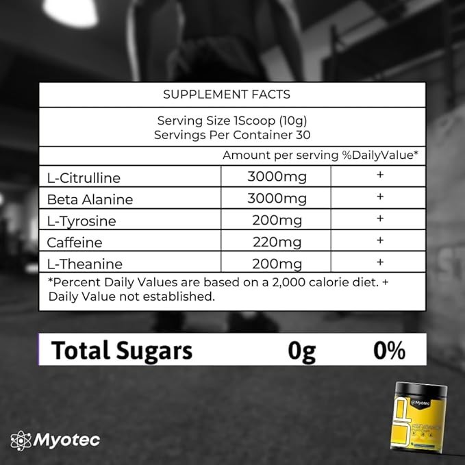 UP Mid Stimulant Pre Workout Powder, Energy Focus Pumps, Loaded with Caffeine Be
