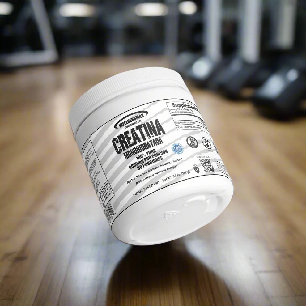 Creatina Monohidratada 100% Pura | Creatina Pura. Mas fuerza y tamaño muscular.