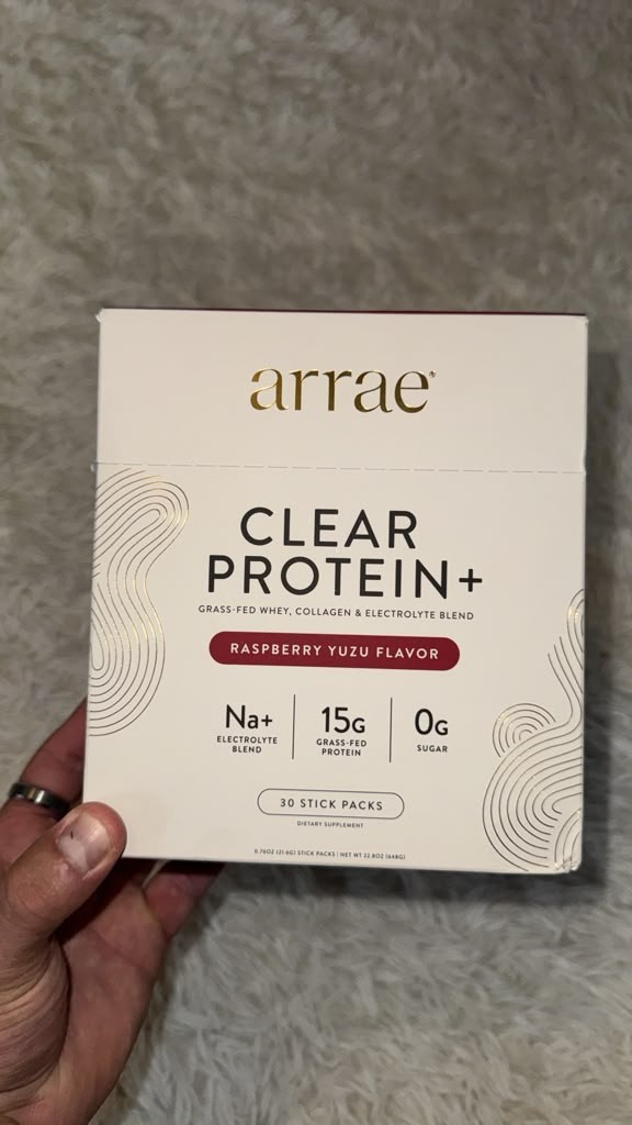 Arrae Clear Protein+ Raspberry Yuzu 30 Stick Packs Grass-Fed Whey Collagen NEW