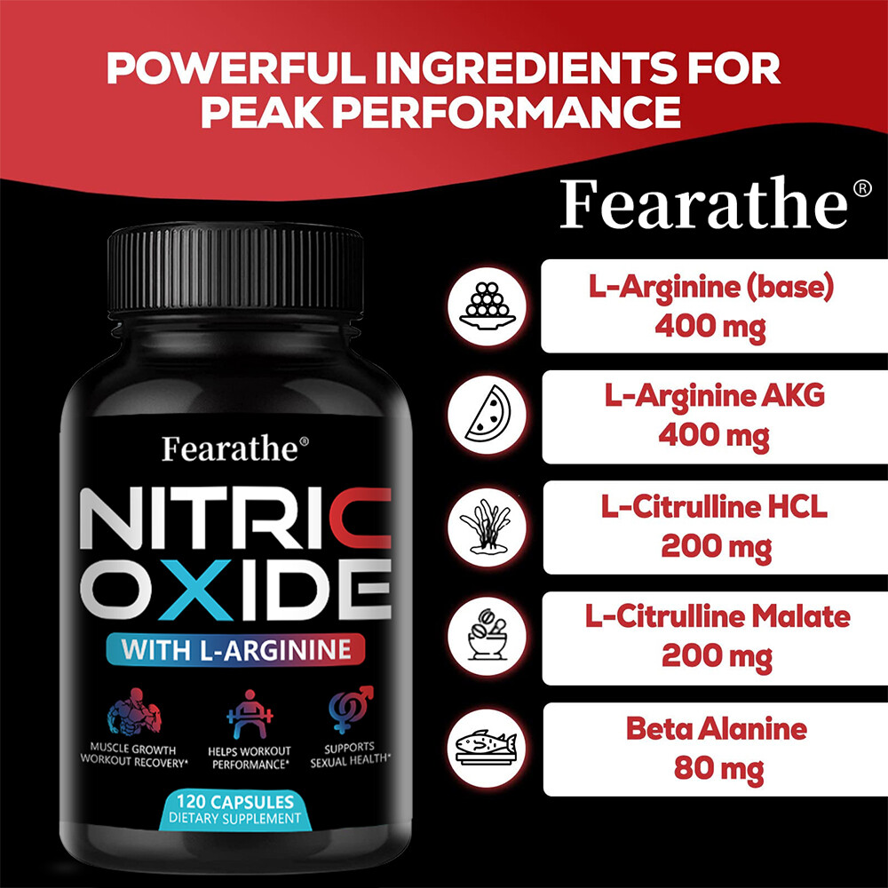 Nitric Oxide Supplement, Nitric Oxide Booster for Heart, Circulation, Immune